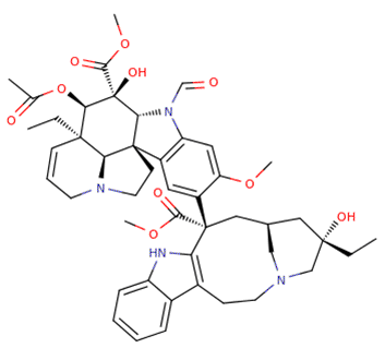 Структурная формула Винкристин