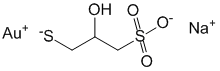 Структурная формула Ауротиопрол