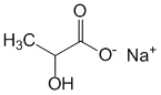 Структурная формула Натрия лактат