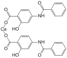 Структурная формула Кальция бензамидосалицилат