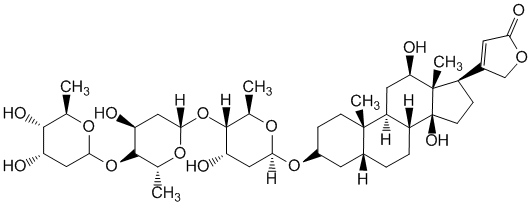 Структурная формула Дигоксин