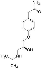 Структурная формула Эсатенолол