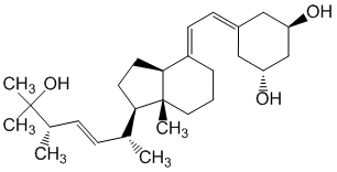 Структурная формула Парикальцитол