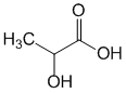 Структурная формула Молочная кислота