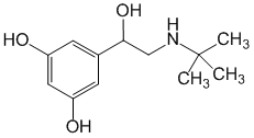 Структурная формула Тербуталин