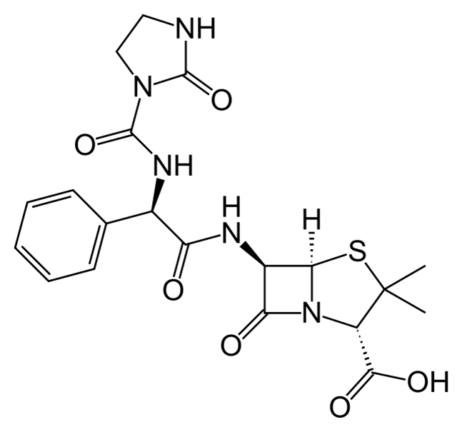 Структурная формула Азлоциллин