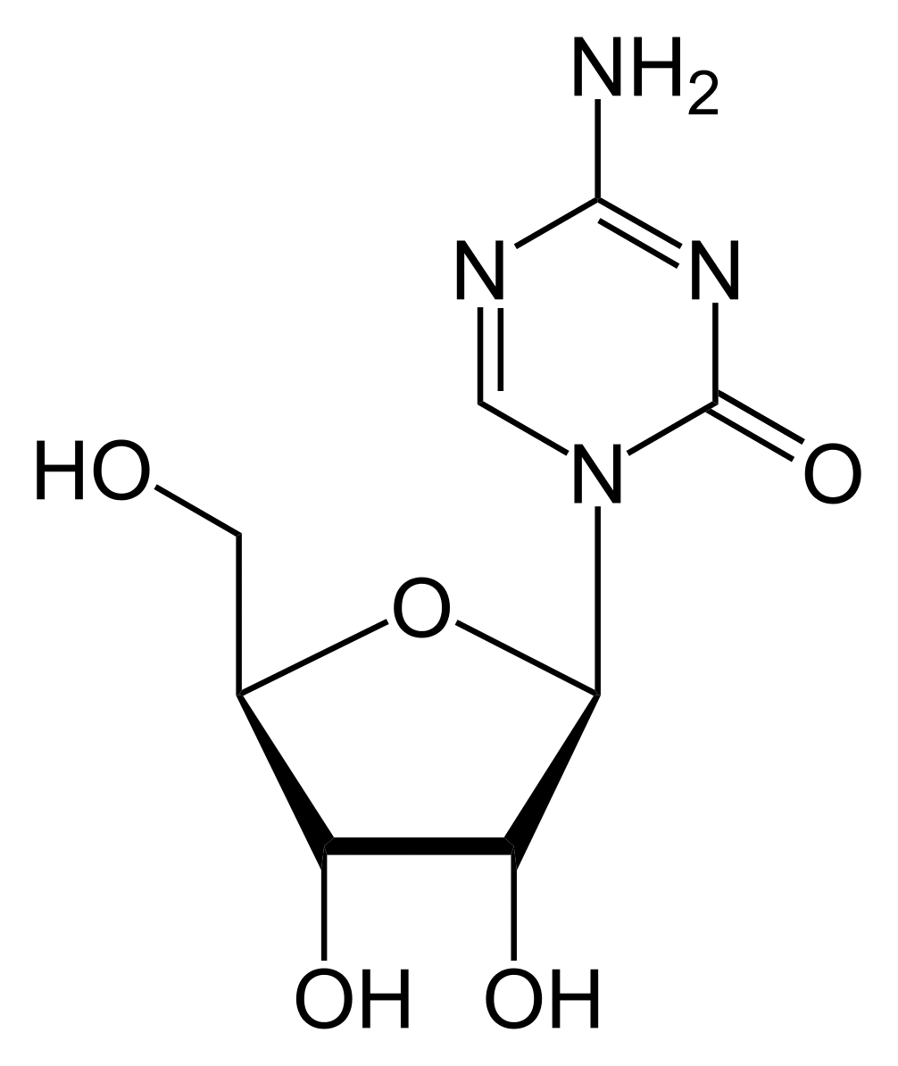 Структурная формула Азацитидин