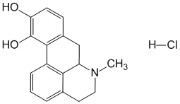 Структурная формула Апоморфина гидрохлорид