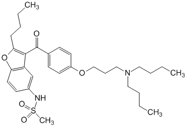 Структурная формула Дронедарон