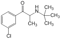 Структурная формула Бупропион