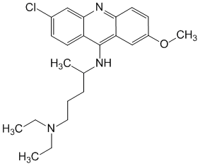Структурная формула Мепакрин