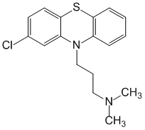 Структурная формула Хлорпромазин