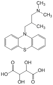 Структурная формула Алимемазина тартрат