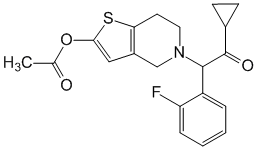 Структурная формула Прасугрел