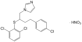 Структурная формула Бутоконазола нитрат
