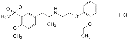 Структурная формула Тамсулозина гидрохлорид