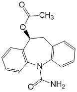 Структурная формула Эсликарбазепина ацетат