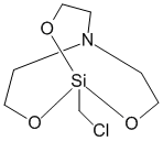 Структурная формула 1-Хлорметил-2,8,9-триокса-5-аза-1-силабицикло[3.3.3] ундекан