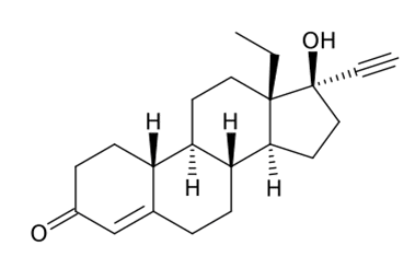 Структурная формула Левоноргестрел