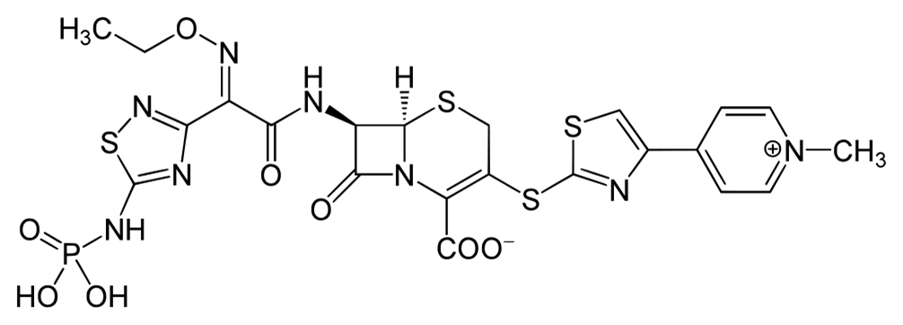 Структурная формула Цефтаролина фосамил