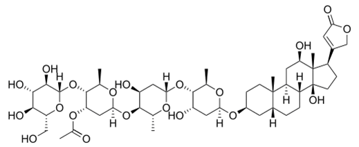 Структурная формула Ланатозид Ц
