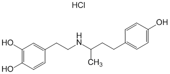 Структурная формула Добутамина гидрохлорид