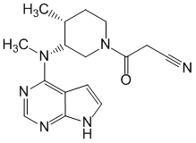 Структурная формула Тофацитиниб