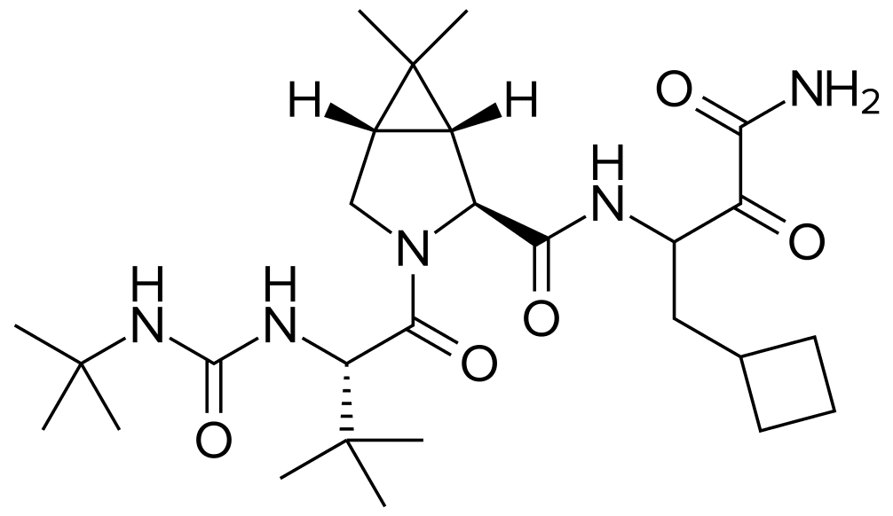 Структурная формула Боцепревир