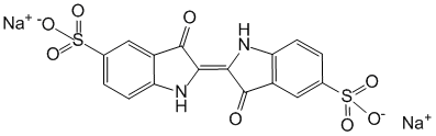 Структурная формула Индигокармин