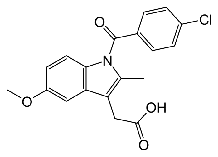 Структурная формула Индометацин