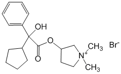 Структурная формула Гликопиррония бромид