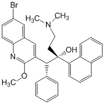Структурная формула Бедаквилин