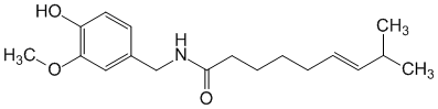 Структурная формула Капсаицин