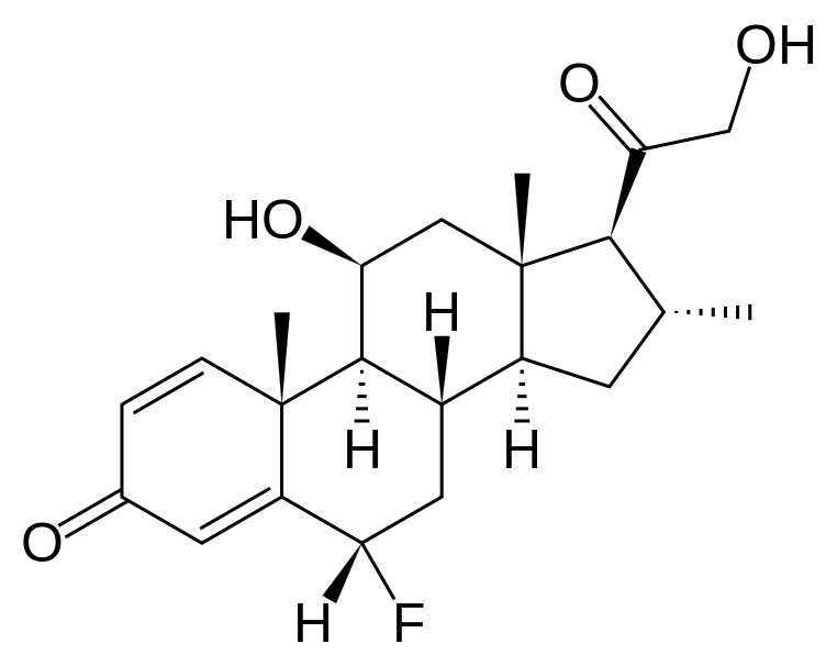 Структурная формула Флуокортолон