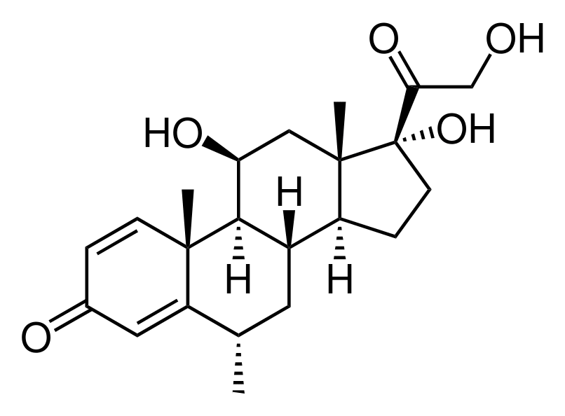Структурная формула Метилпреднизолон