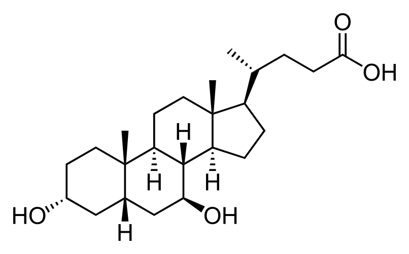 Структурная формула Урсодезоксихолевая кислота