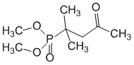 Структурная формула Диметилоксобутилфосфонилдиметилат