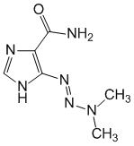 Структурная формула Дакарбазин