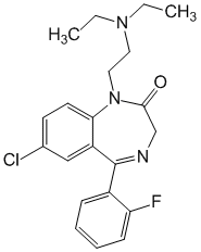 Структурная формула Флуразепам