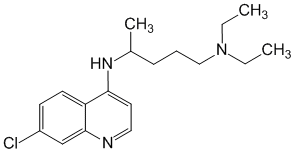 Структурная формула Хлорохин
