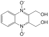 Структурная формула Гидроксиметилхиноксалиндиоксид