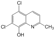 Структурная формула Хлорхинальдол