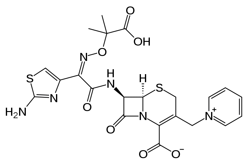 Структурная формула Цефтазидим