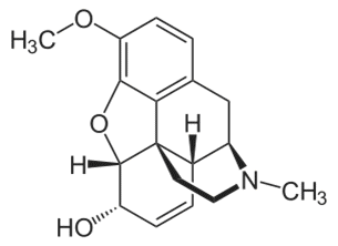 Структурная формула Кодеин