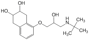 Структурная формула Надолол
