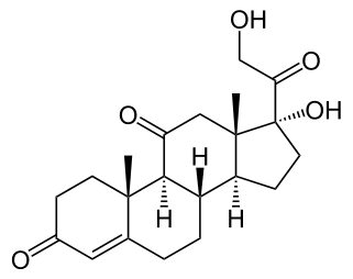 Структурная формула Кортизон