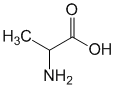 Структурная формула Аланин