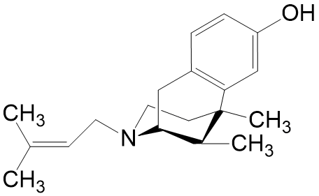 Структурная формула Пентазоцин