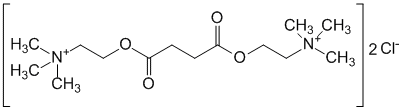 Структурная формула Суксаметония хлорид