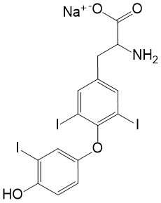 Структурная формула Лиотиронин
